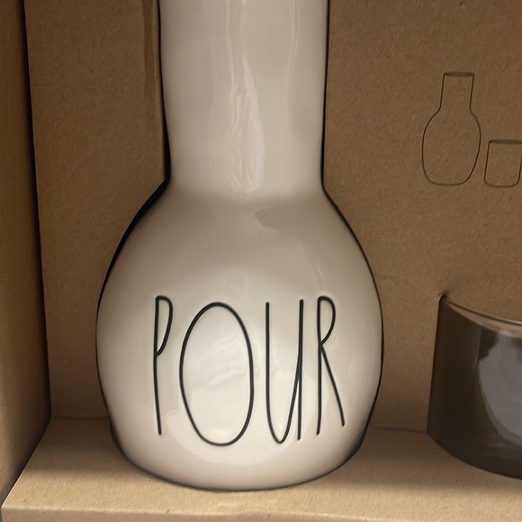 Rae Dunn Bedside Water Carafe set - Picture 2 of 4